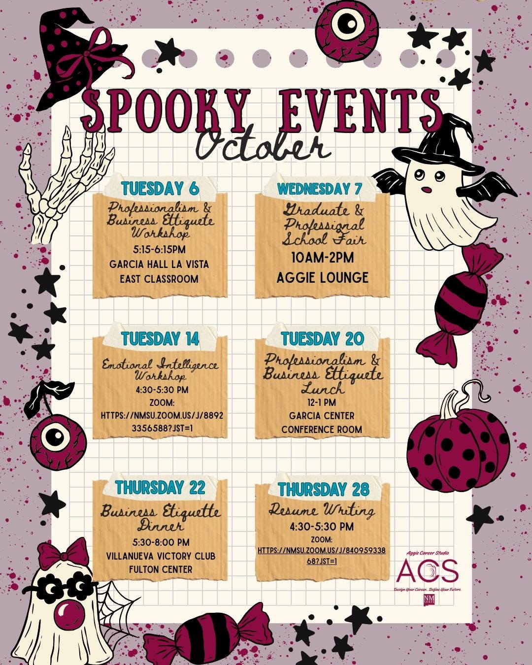 October Workshops & Events