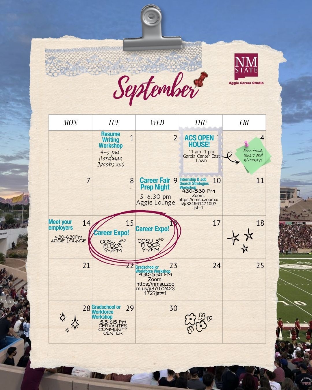 September Workshops & Events
